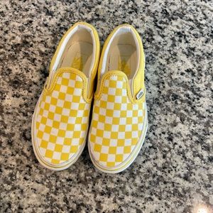 Yellow Checkered Vans